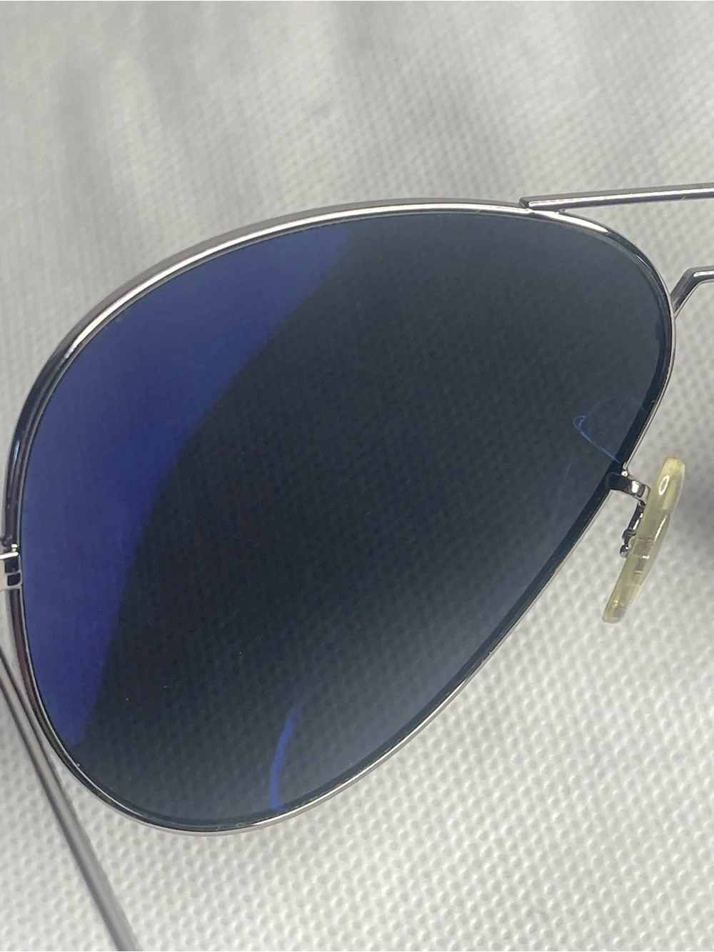 Shady Rays Classic Aviator Polarized Sunglasses Silver Metal Deep Blue Lenses